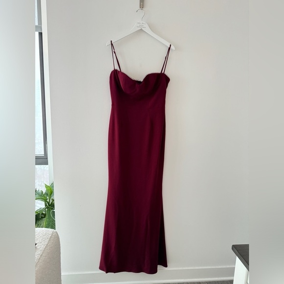 KATIE MAY Yasmin Maroon Dress XL - Picture 2 of 6